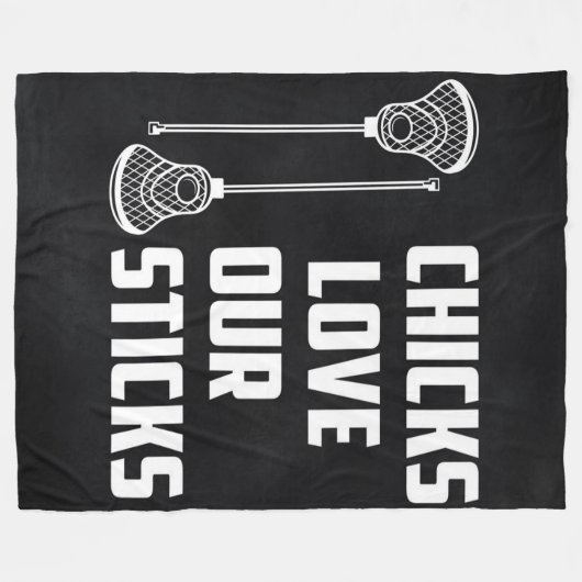 Funny Lacrosse Player Pun - Lacrosse Lover Gift Fleece Deken (Voorkant (Horizontaal))