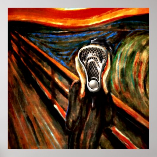 Funny Lacrosse Sports Poster (Voorkant)