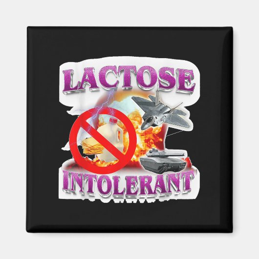 Funny lactose Humor meme tolerante explosie Magneet (Voorkant)