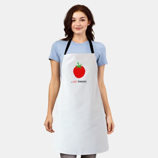 Funny Lady Chef One Hot Tomato Schattige Schort (Gedragen)