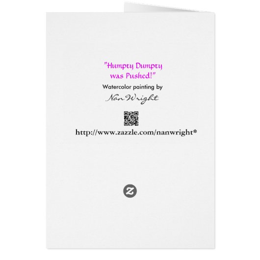 Funny Lady en Humpty Dumpty (Achterkant)