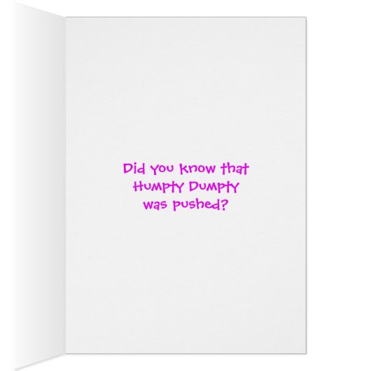 Funny Lady en Humpty Dumpty (Binnen (Rechts))