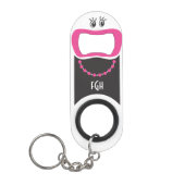 Funny Lady © Pink Lipstick Sleutelhanger Bottle Op Sleutelhanger Flessenopener (Voorkant)