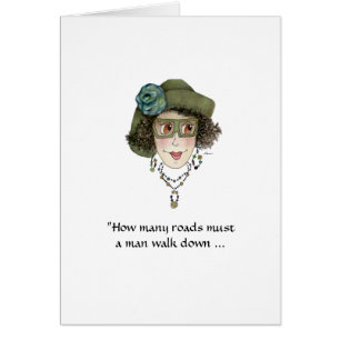 Funny Lady Vragen verloren Man Kaart