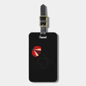 Funny Ladybug Bagagelabel (Voorkant verticaal)