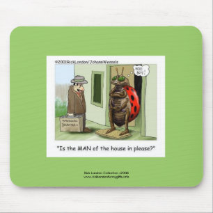 Funny Ladybug Cartoon op kwaliteit Funny Muismat