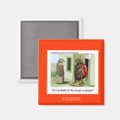 Funny Ladybug-Cartoon op Quality Novelty Magnet (Voorkant / Achterkant)