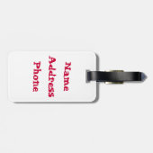 Funny Ladybug Dead Bug Yoga Pose Bagagelabel (Achterkant horizontaal)