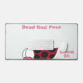 Funny Ladybug Dead Bug Yoga Pose Bureaumat (Keyboard & Muis)
