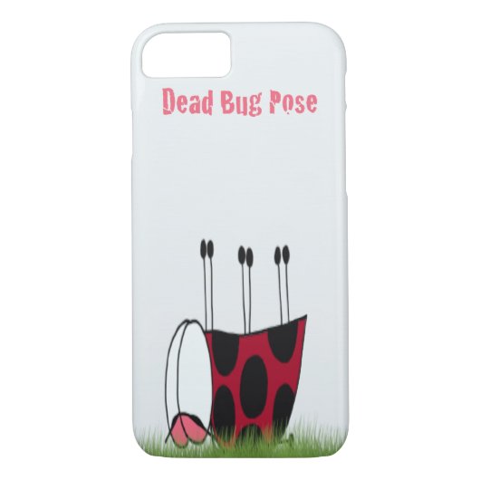 Funny Ladybug Dead Bug Yoga Pose Case-Mate iPhone Case (Achterkant)