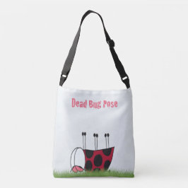 Funny Ladybug Dead Bug Yoga Pose Crossbody Tas