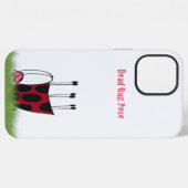 Funny Ladybug Dead Bug Yoga Pose iPhone Hoesje (Achterkant horizontaal)