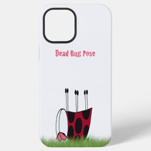 Funny Ladybug Dead Bug Yoga Pose iPhone Hoesje (Achterkant)