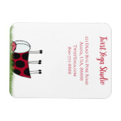 Funny Ladybug Dead Bug Yoga Pose Magneet (Horizontaal)
