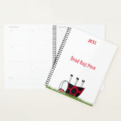 Funny Ladybug Dead Bug Yoga Pose Planner (Display)