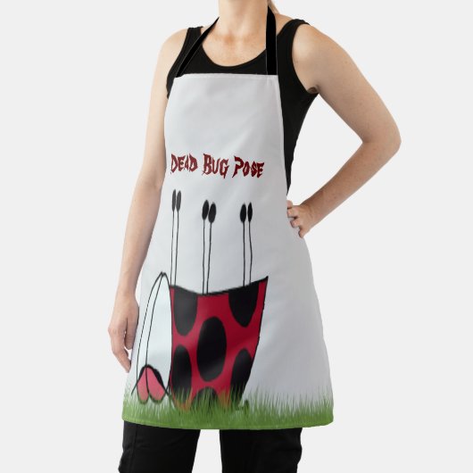 Funny Ladybug Dead Bug Yoga Pose Schort (Insitu)