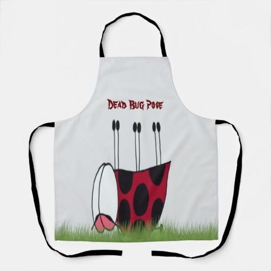 Funny Ladybug Dead Bug Yoga Pose Schort (Voorkant)