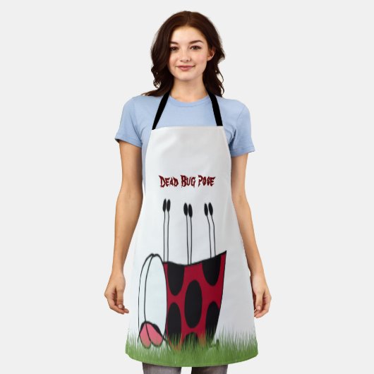 Funny Ladybug Dead Bug Yoga Pose Schort (Gedragen)