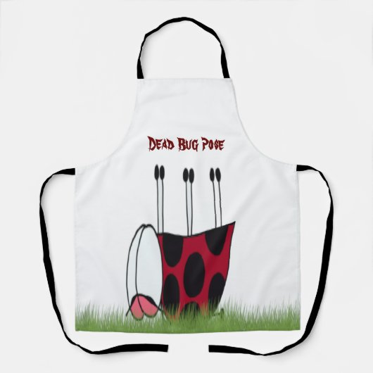 Funny Ladybug Dead Bug Yoga Pose Schort (Voorkant)