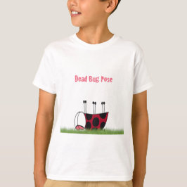 Funny Ladybug Dead Bug Yoga Pose T-shirt