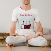 Funny Ladybug Dead Bug Yoga Pose T-shirt