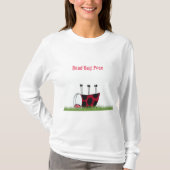 Funny Ladybug Dead Bug Yoga Pose T-shirt (Voorkant)