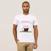 Funny Ladybug Dead Bug Yoga Pose T-shirt (Voorkant volledig)