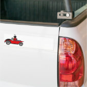 Funny Ladybug Driving Converteerbaar Bumpersticker (Op Truck)