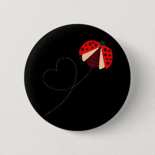 Funny Ladybug Ronde Button 5,7 Cm