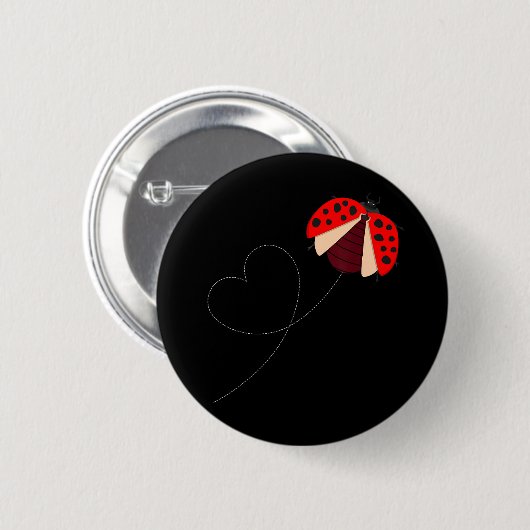 Funny Ladybug Ronde Button 5,7 Cm (Voorkant /achterkant)