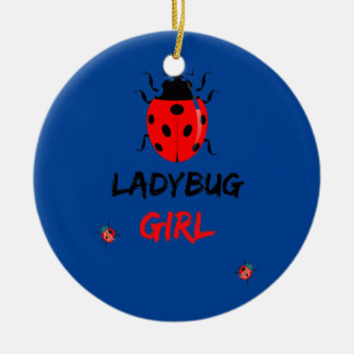 Funny Ladybugs girl Insects Bugs Keramisch Ornament
