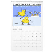 Funny Laftovers Food Cartoon Agenda Kalender (Jan 2026)