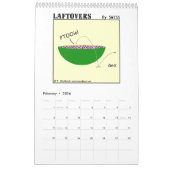 Funny Laftovers Food Cartoons 18 maanden Kalender (Feb 2026)