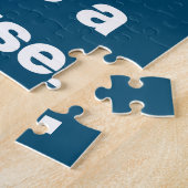 Funny Lake House Friends Quote Typogragraphy Blue Legpuzzel (Zijkant)