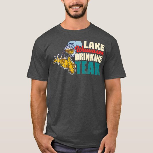 Funny Lake Wawasee Beer Drink Team Gift T-shirt (Voorkant)