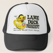 Funny Lame Duck Potus Obama Gear Trucker Pet (Voorkant)