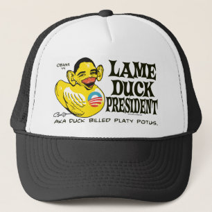 Funny Lame Duck Potus Obama Gear Trucker Pet