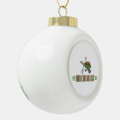 Funny Landscaper Keramische Bal Ornament (Links)