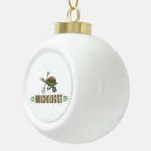 Funny Landscaper Keramische Bal Ornament (Rechts)