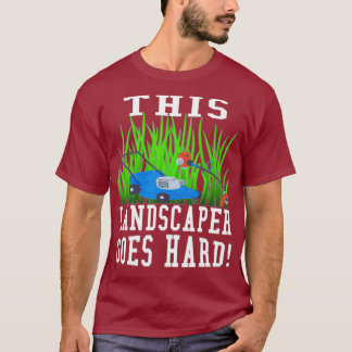 Funny Landscaping Humor Lawn Mower Weed Wacker T-shirt