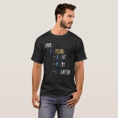 Funny Laptop Quote Cool IT Computer YAML T-shirt (Voorkant volledig)