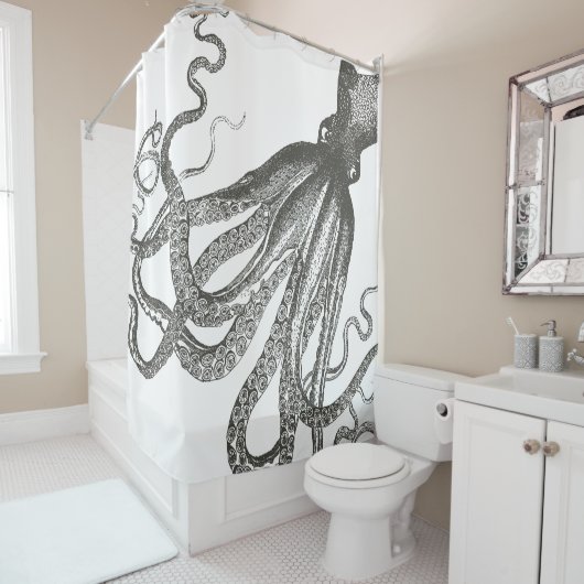 Funny Large Size  Octopus Douchegordijn (In situ)