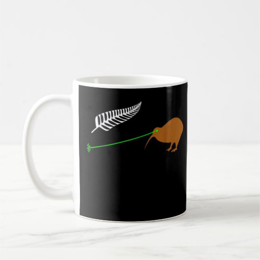 Funny Laser Kiwi Flag - Nieuw-Zeeland Popular Choi Koffiemok (Links)