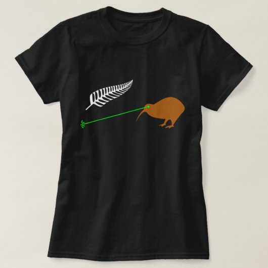 Funny Laser Kiwi Flag - Nieuw-Zeeland Popular Choi T-shirt (Design voorkant)