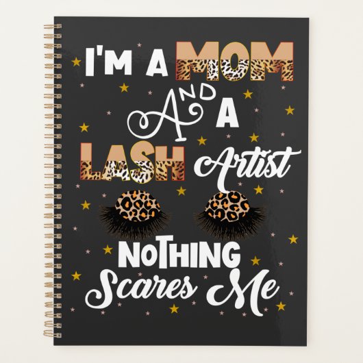 Funny Lash Artist Cosmetoloog Quote  Planner (Voorkant)