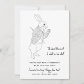 Funny Late Happy Nieuwjaar Holiday Card Feestdagenkaart (Voorkant)