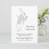 Funny Late Happy Nieuwjaar Holiday Card Feestdagenkaart (Staand voorkant)