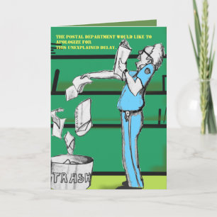 FUNNY LATE KAART VERLIEST HET DOOR Slipperraam