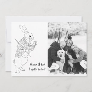 Funny Late Photo Happy Nieuwjaar Feestdagenkaart