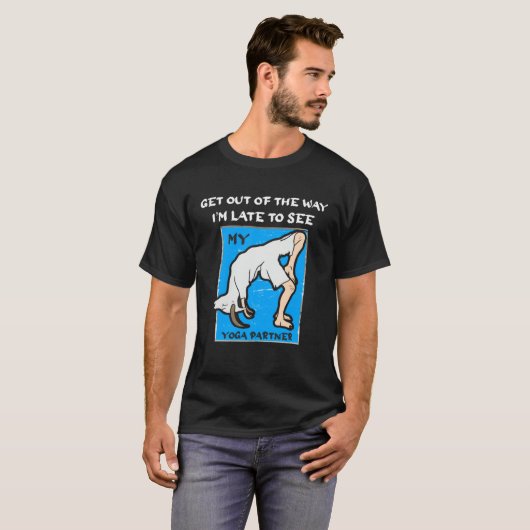 Funny Late To See Yoga Partner Goat Tee Breakup Di T-shirt (Voorkant volledig)